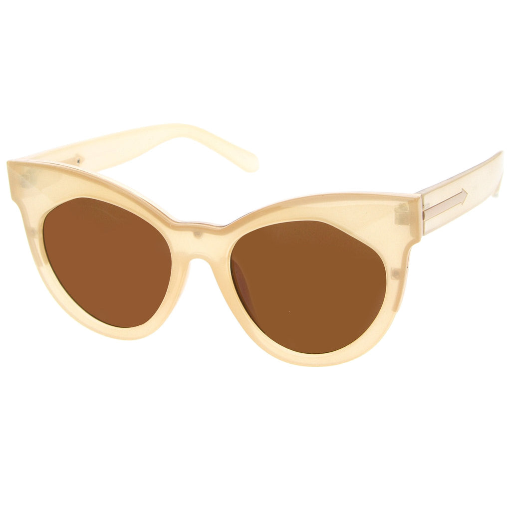 Women's Oversize Flat Front Cat Eye Sunglasses A181
