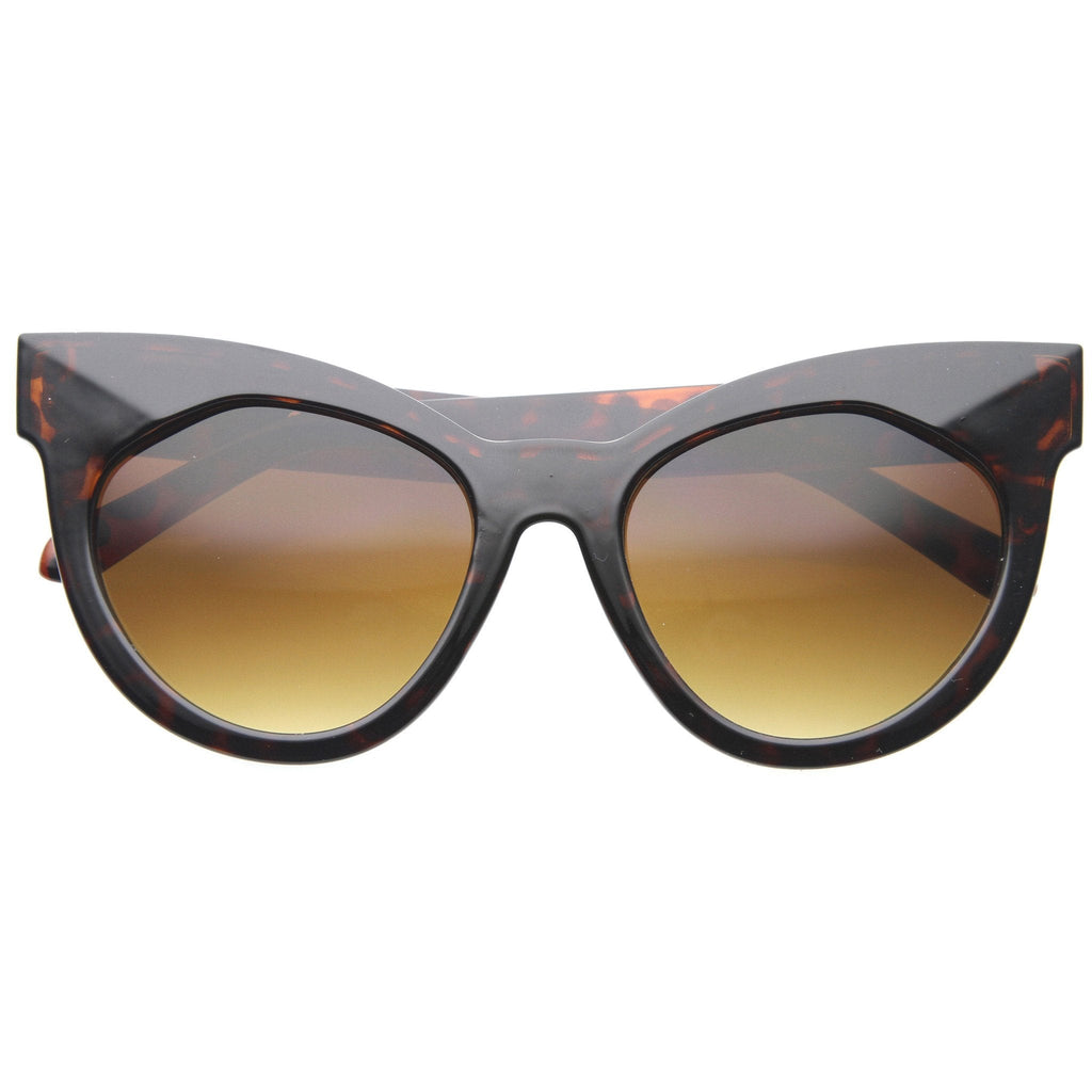 Women's Oversize Flat Front Cat Eye Sunglasses A181