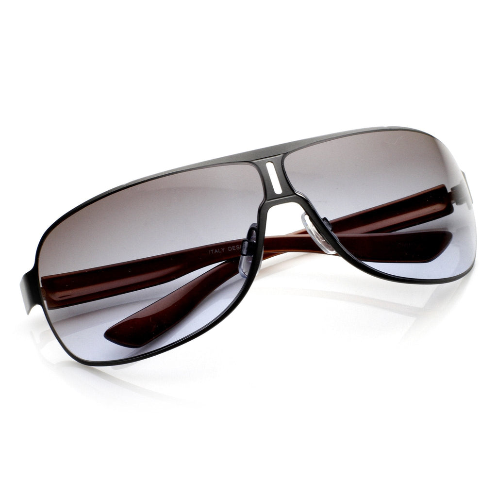 Premium European Mens Square Aviator Sunglasses 8748