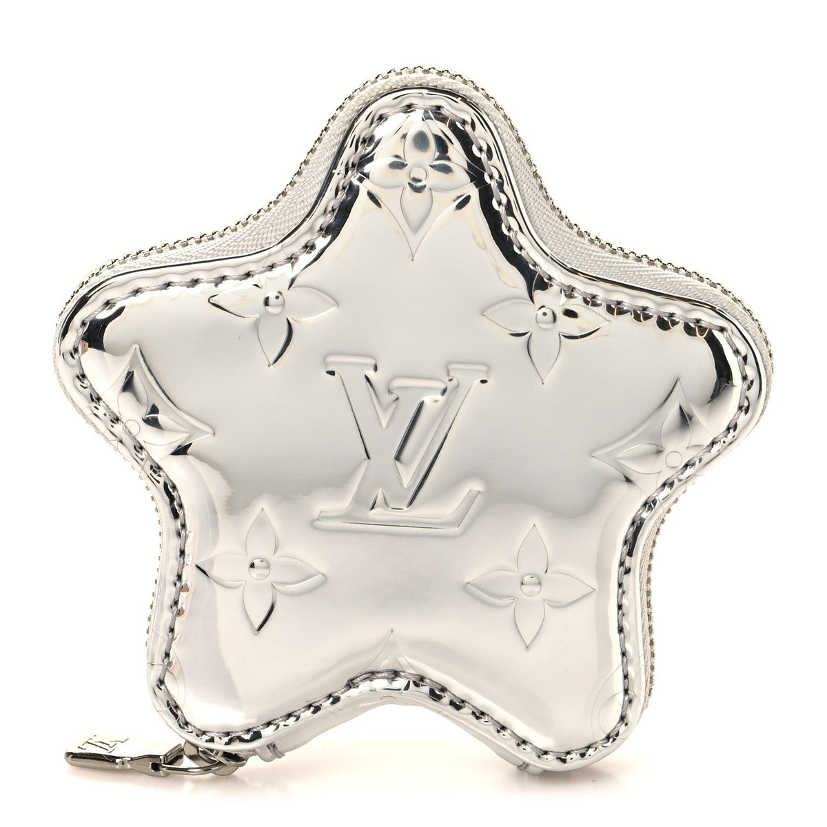 Monogram Spark Coin Purse Silver