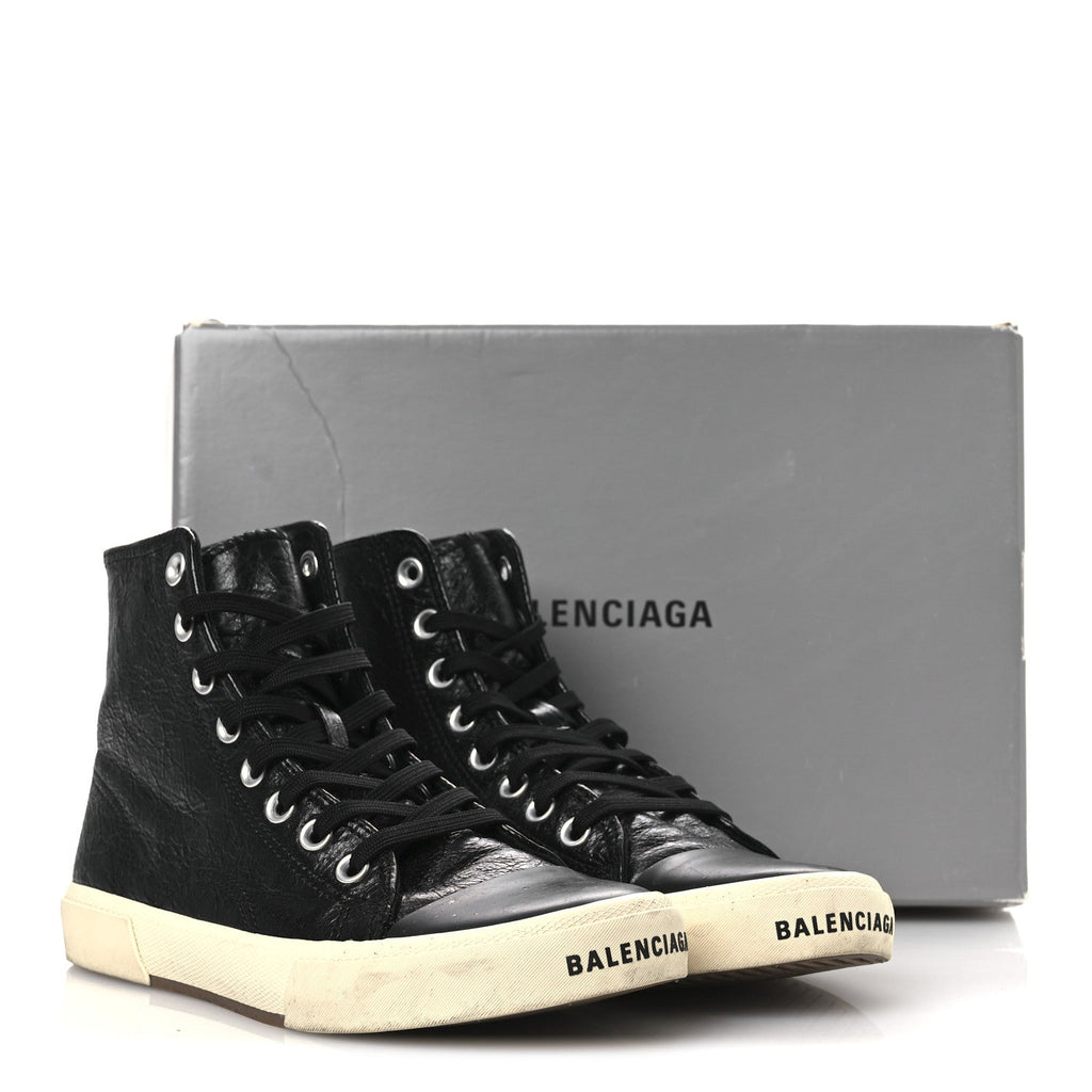 Agneau Arena Womens Paris High Top Sneakers 39 Black