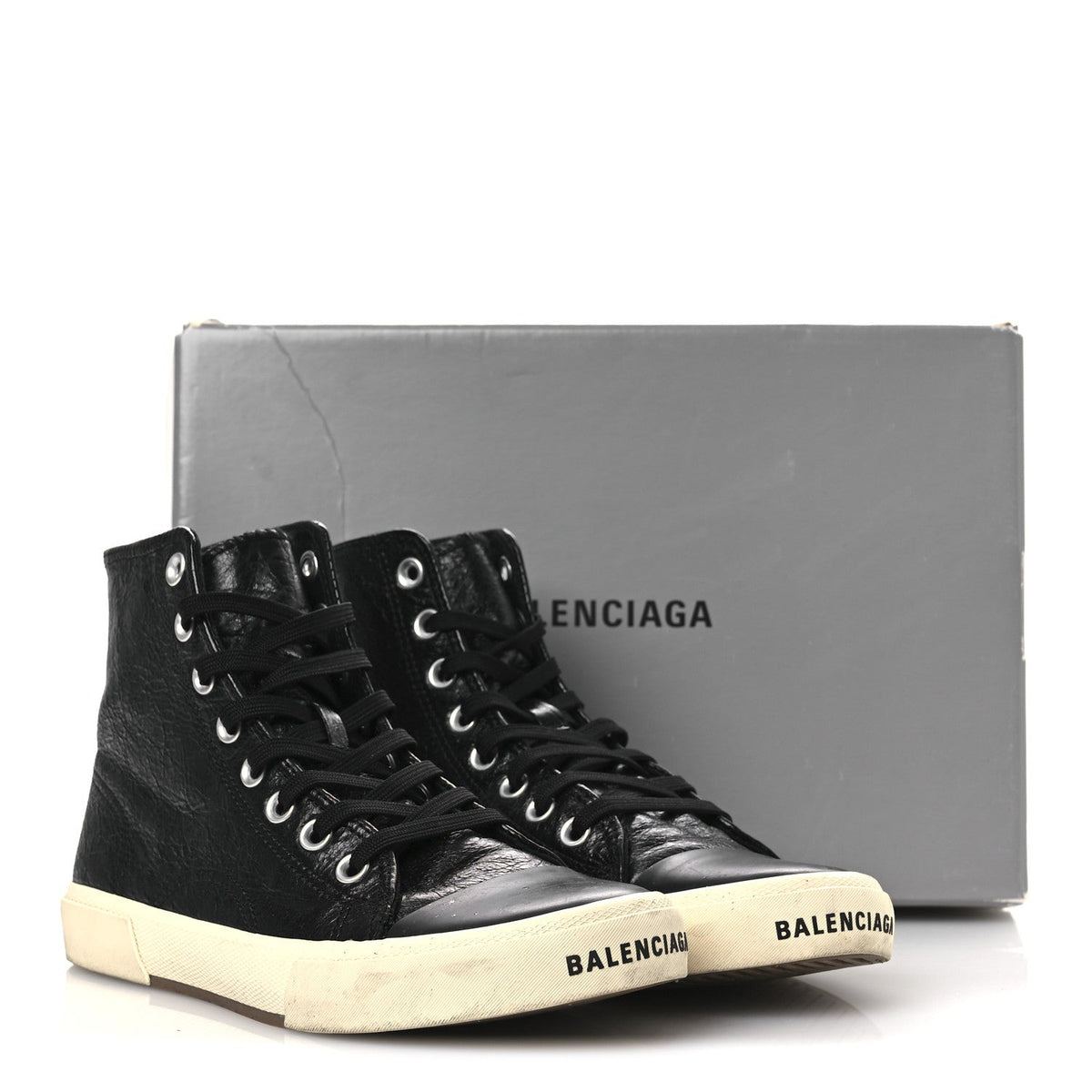 Agneau Arena Womens Paris High Top Sneakers 39 Black