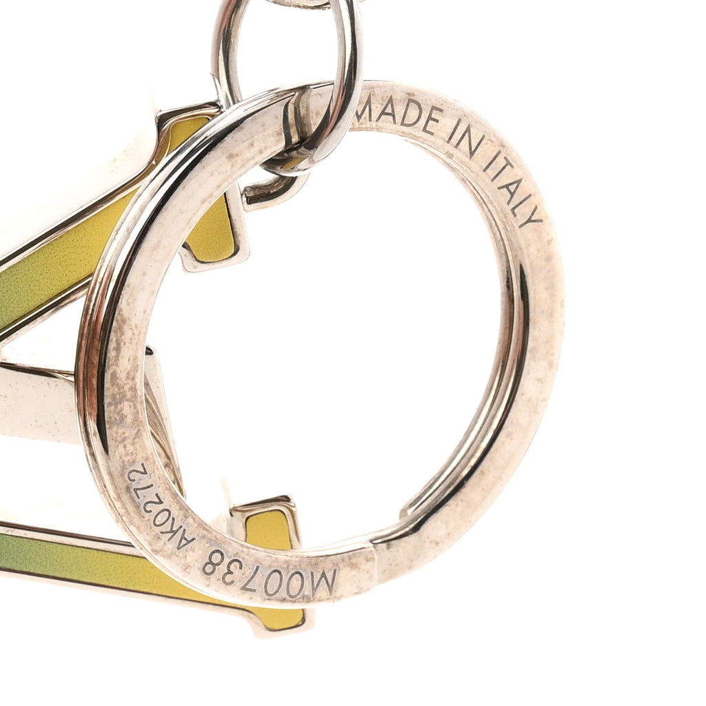 LV Spotlight Bag Charm Key Holder Green