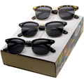 Premium Retro Horned Rim Half Frame Sunglasses A604 [Promo Box]