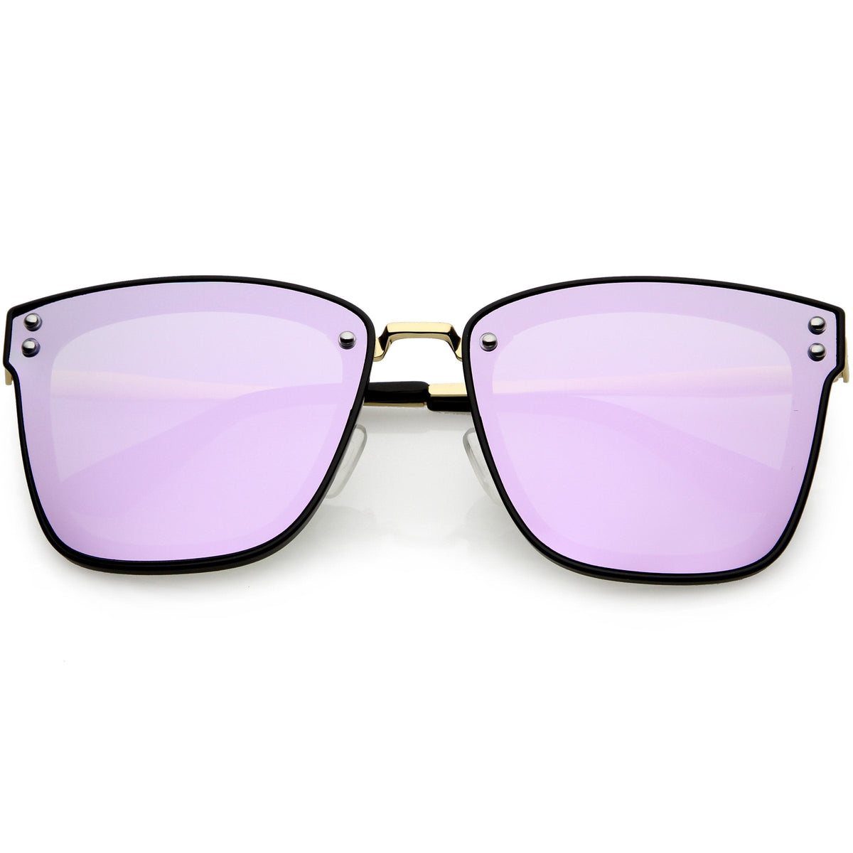 Women's Premium Flat Infinity Mirrored Polarized Lens Sunglasses C882