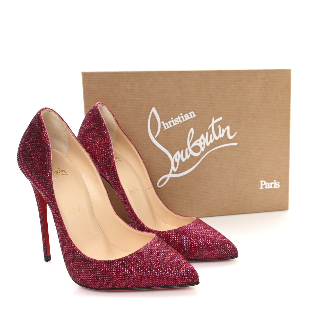Glitter Tisse Pigalle Follies 120 Pumps 37.5 Cassis