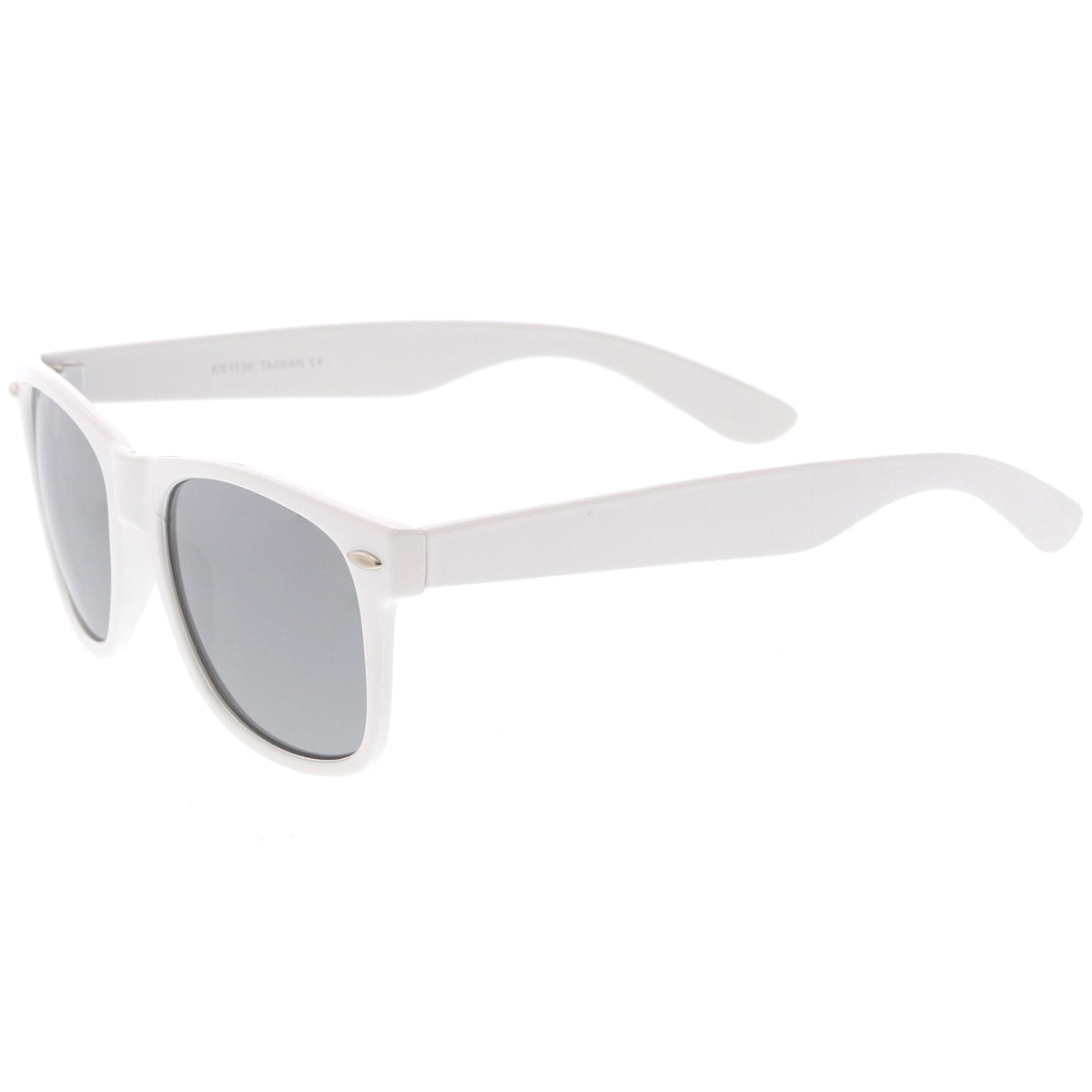 Large Classic Horned Rim Mirrored Lens Sunglasses C769