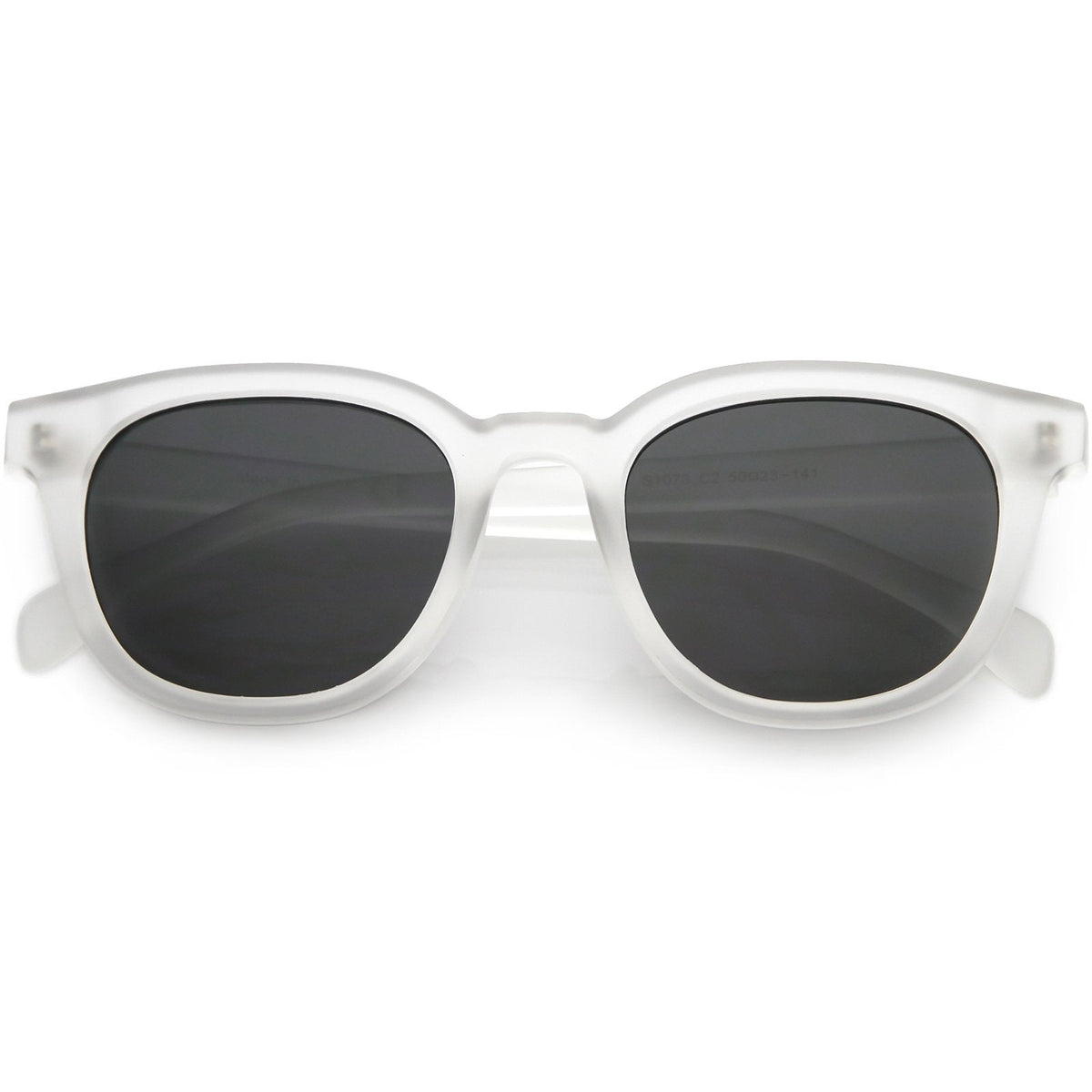 Retro Modern Horned Rim Flat Lens Dapper Sunglasses C835