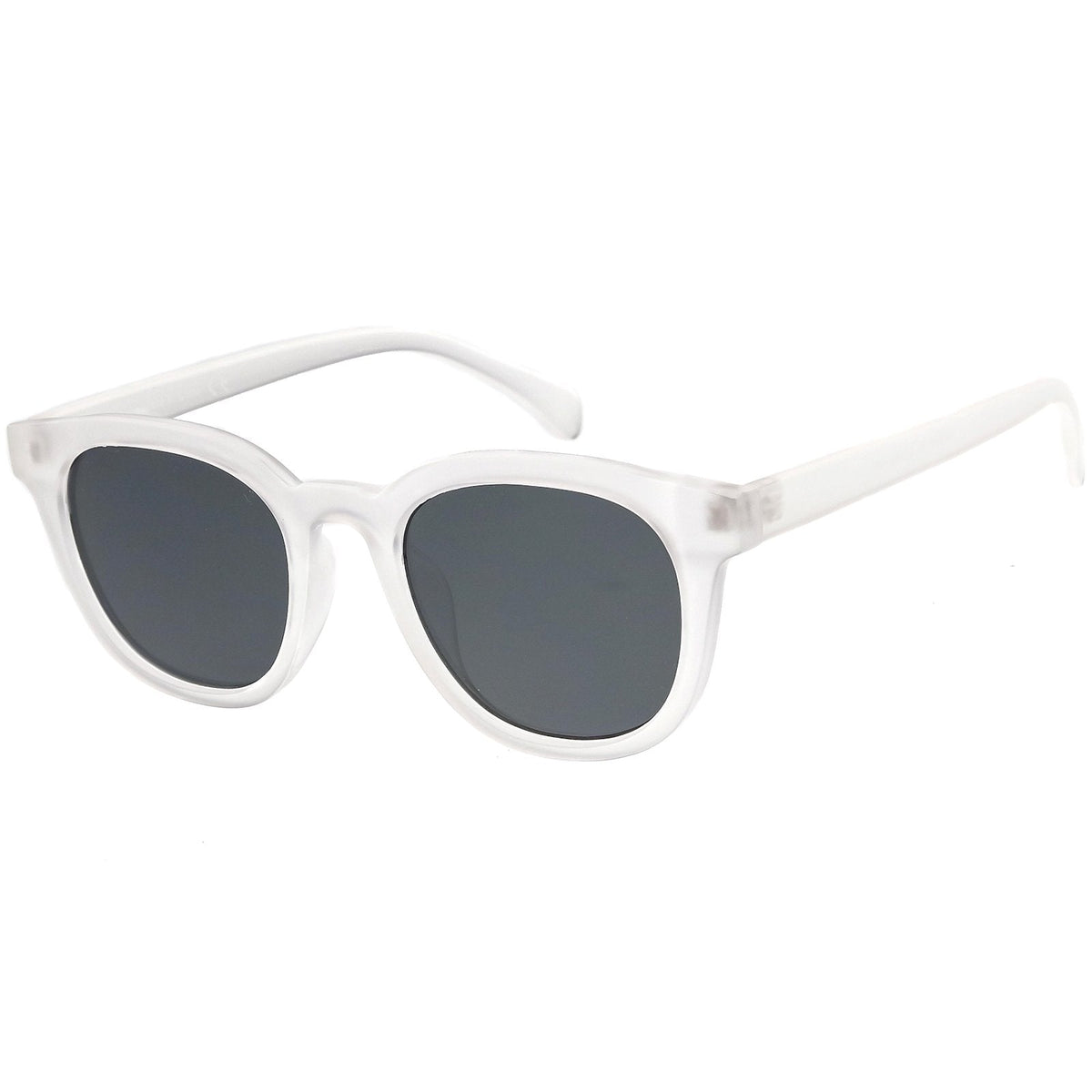 Retro Modern Horned Rim Flat Lens Dapper Sunglasses C835