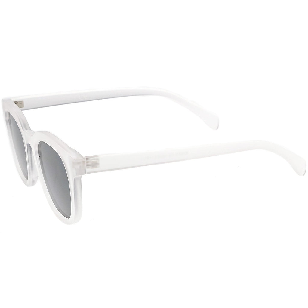 Retro Modern Horned Rim Flat Lens Dapper Sunglasses C835