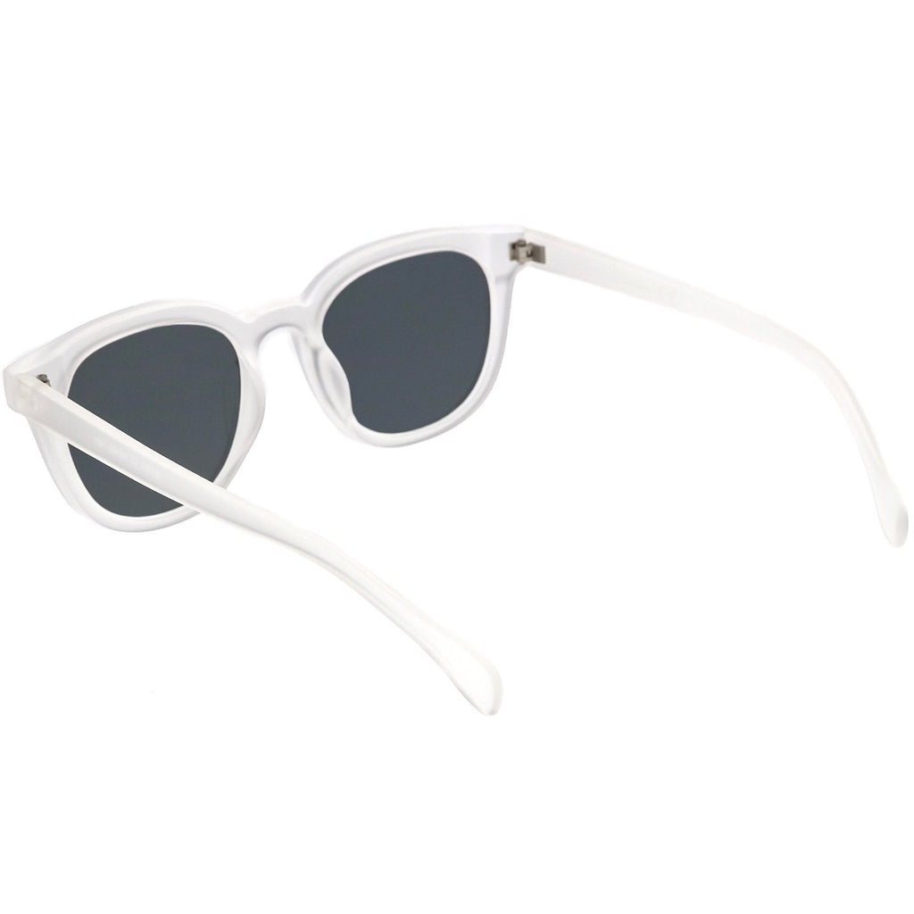 Retro Modern Horned Rim Flat Lens Dapper Sunglasses C835
