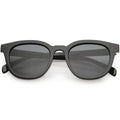Retro Modern Horned Rim Flat Lens Dapper Sunglasses C835