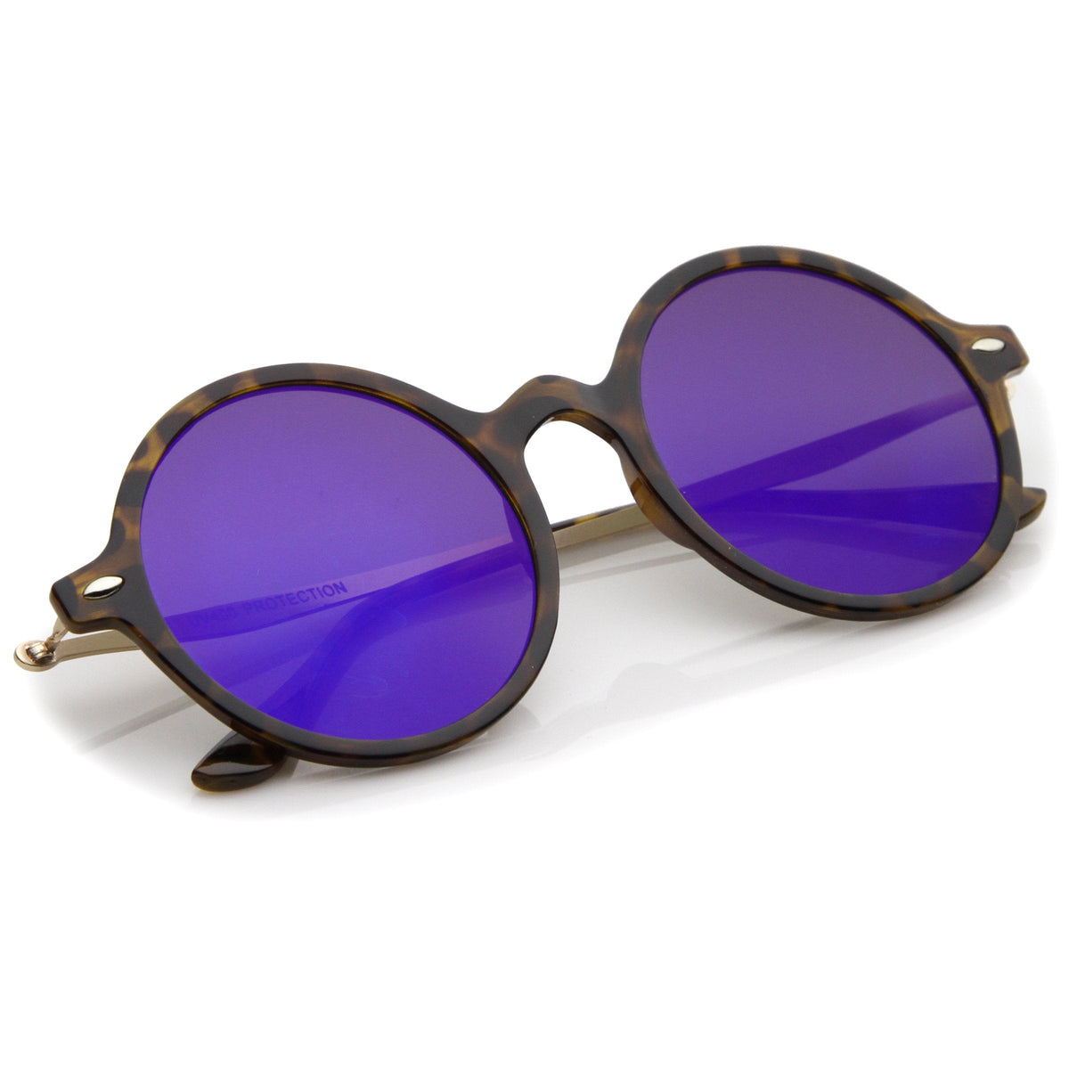 European Retro Mirrored Flat Lens Dapper Sunglasses A746