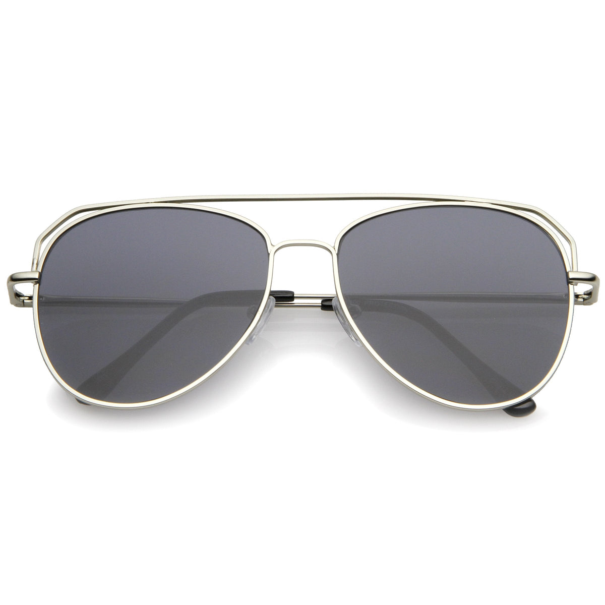 Retro Modern Geometric Flat Top Metal Aviator Sunglasses A771