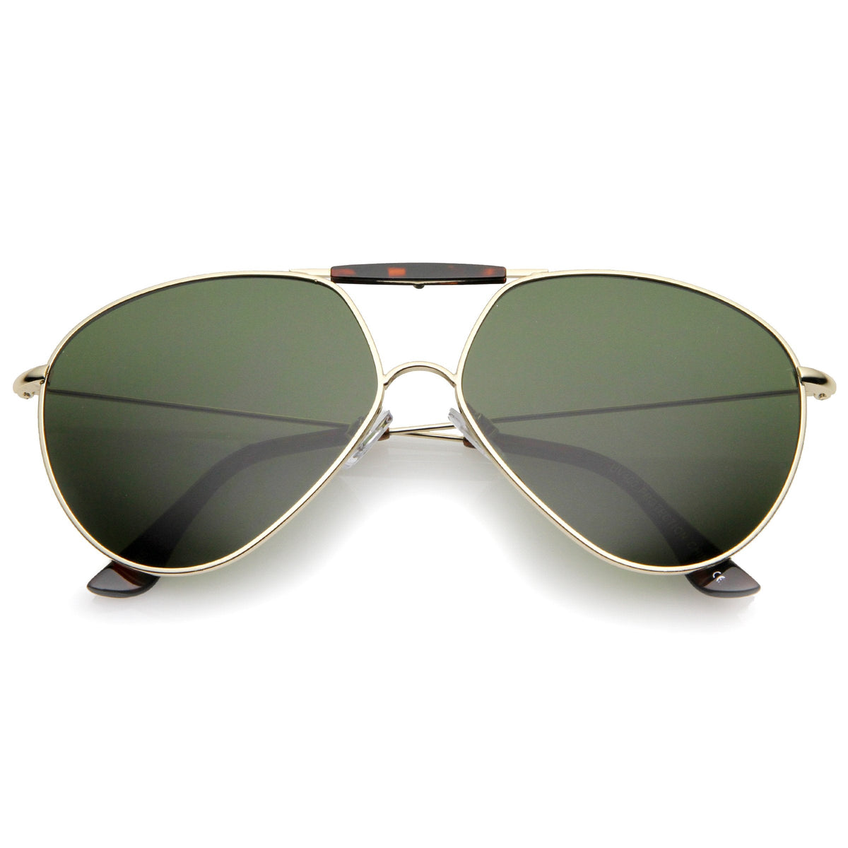 Modern Oversize Geometric Tear Drop Metal Aviator Sunglasses A734