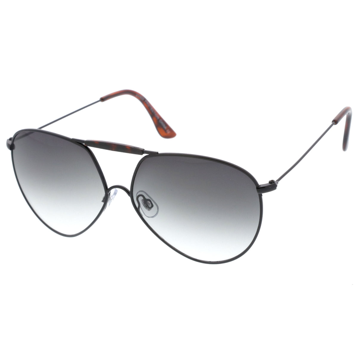 Modern Oversize Geometric Tear Drop Metal Aviator Sunglasses A734