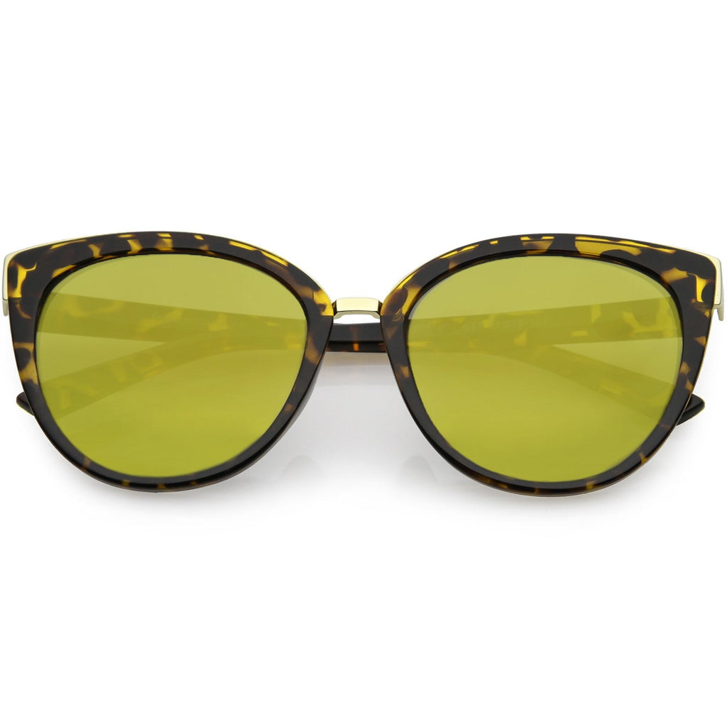 Women's Retro 1950's Oversize Thin Cat Eye Sunglasses C840