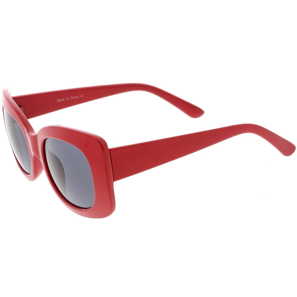 Women's Retro Rectangle 1950's Fashion Sunglasses C832