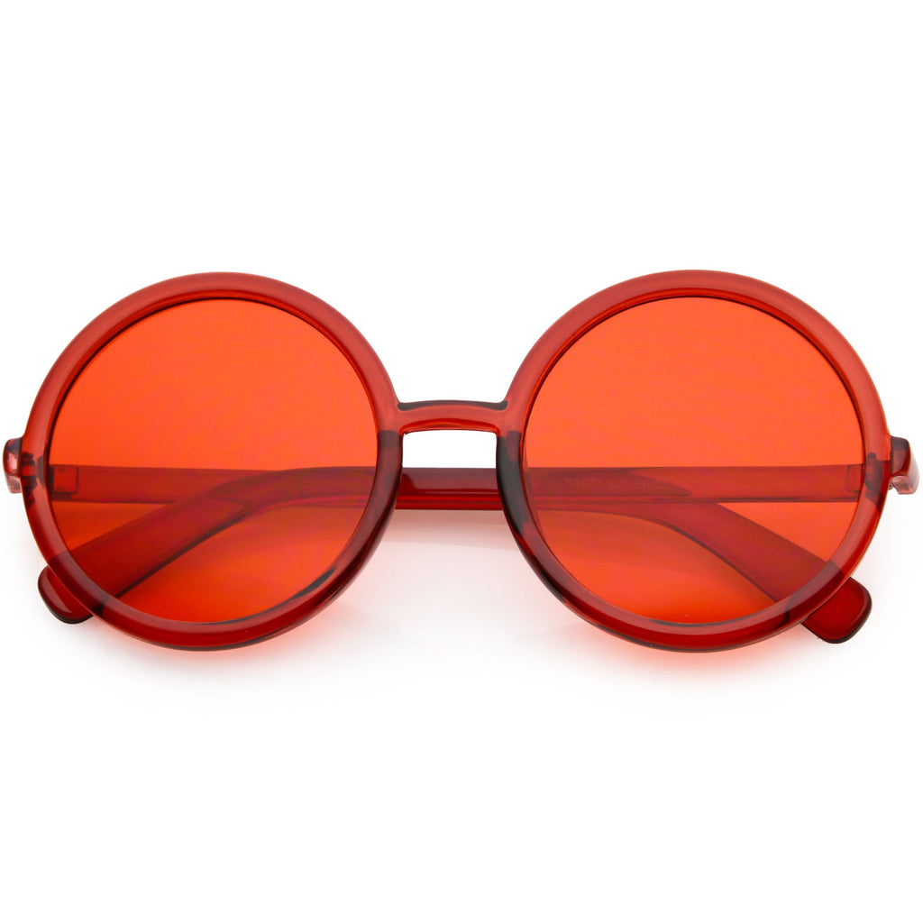 Large Retro Round Circle 1970's Fashion Sunglasses C855