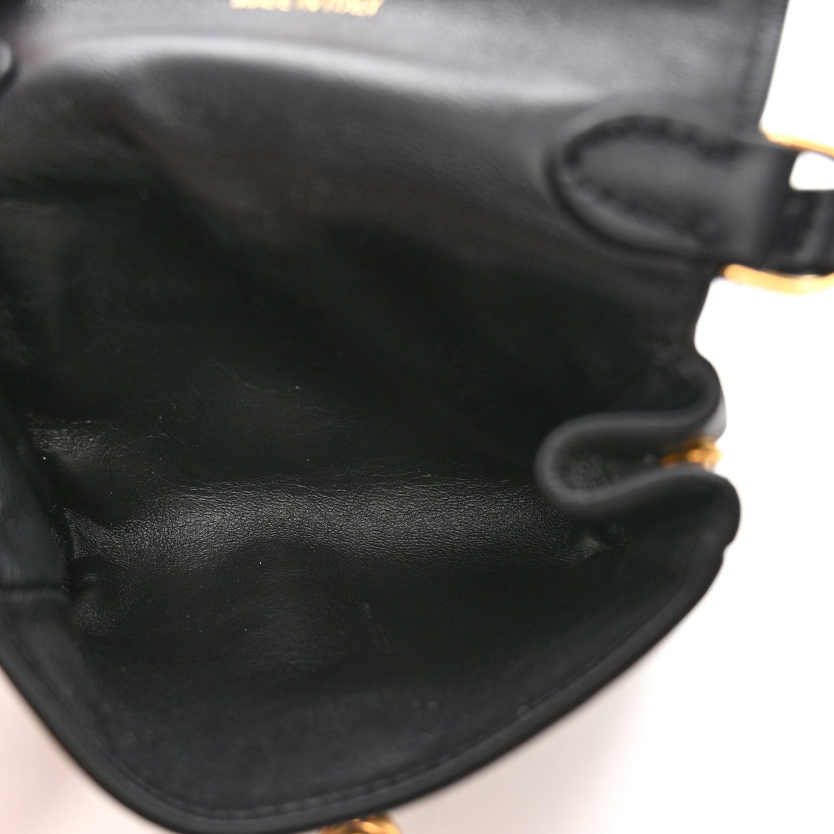 Smooth Calfskin Rodeo Micro Bag Charm Black