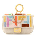 Kuban Canvas FF Embroidered Nano Baguette Charm Grezzo Multicolor