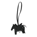Milo Lambskin Grigri Rodeo Pegase Horse Bag Charm PM So Black