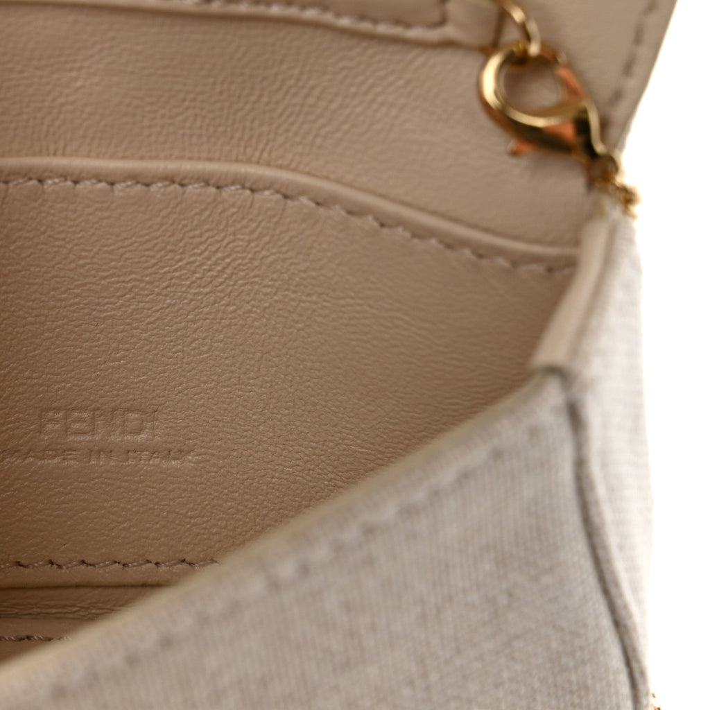 Kuban Canvas FF Embroidered Nano Baguette Charm Grezzo Multicolor