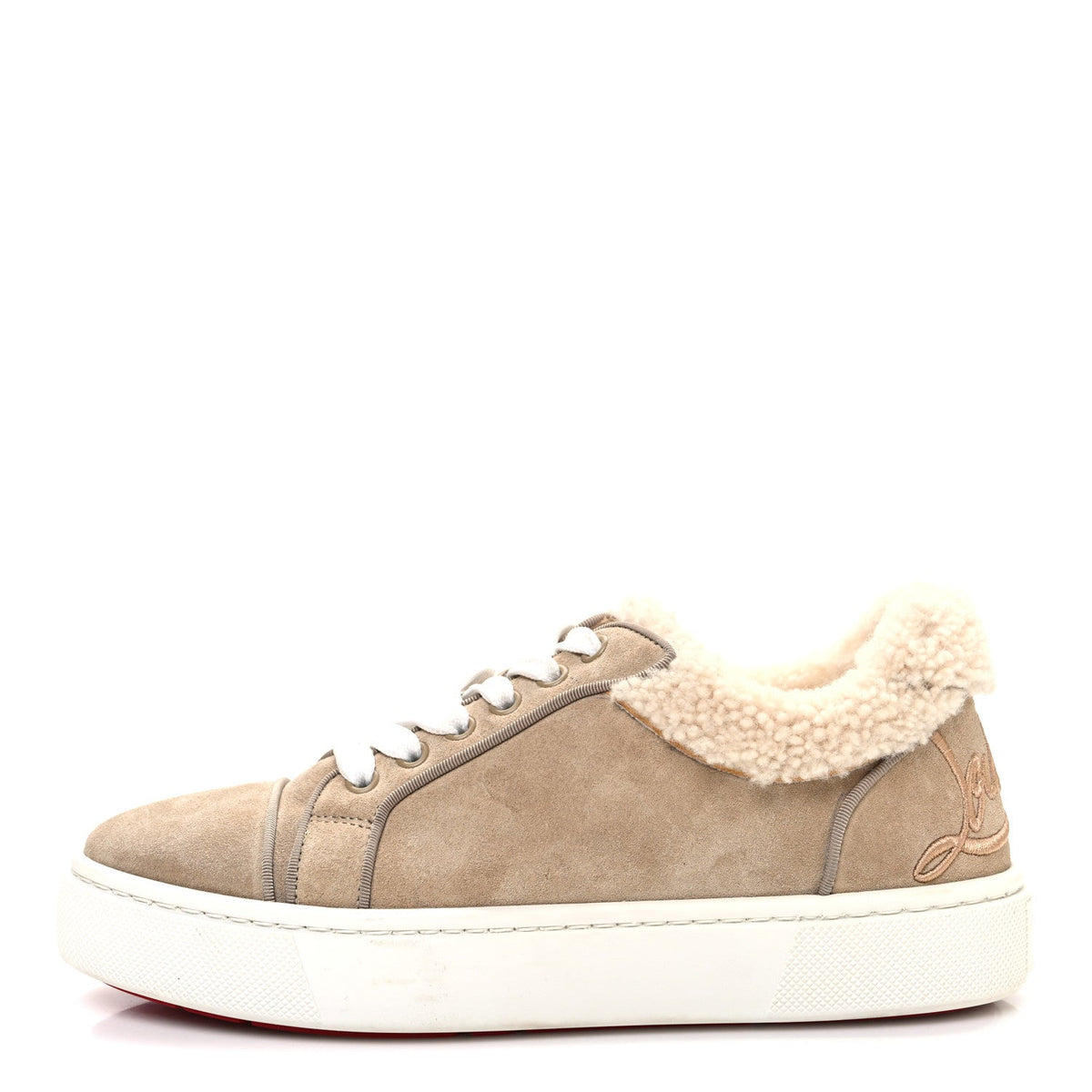 Suede Shearling Fun Vierissima Flat Sneakers 38 Atlas