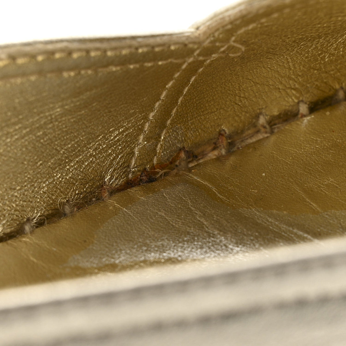 Metallic Lambskin Monogram Espadrilles 38 Platino