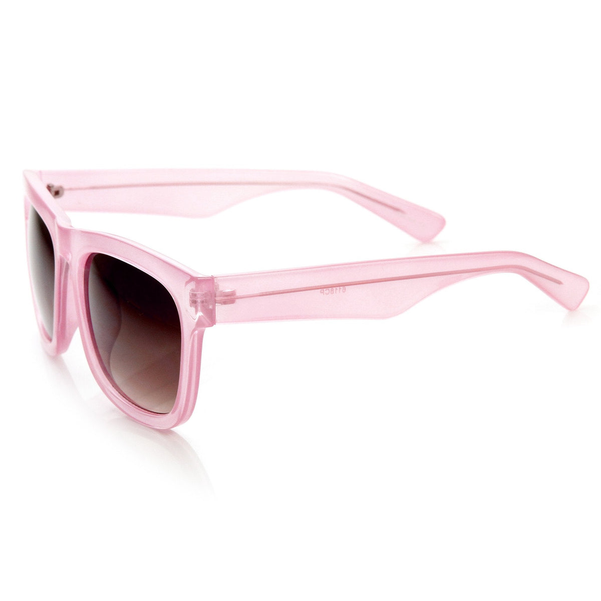 Zerouv + Plus "Harlow" Oversize Translucent Horned Rim Womens Sunglasses