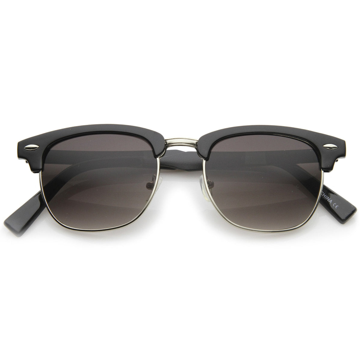 Vintage Half Frame Horned Rim Sunglasses A024