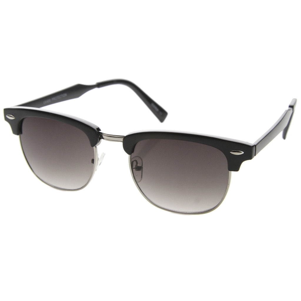 Vintage Half Frame Horned Rim Sunglasses A024