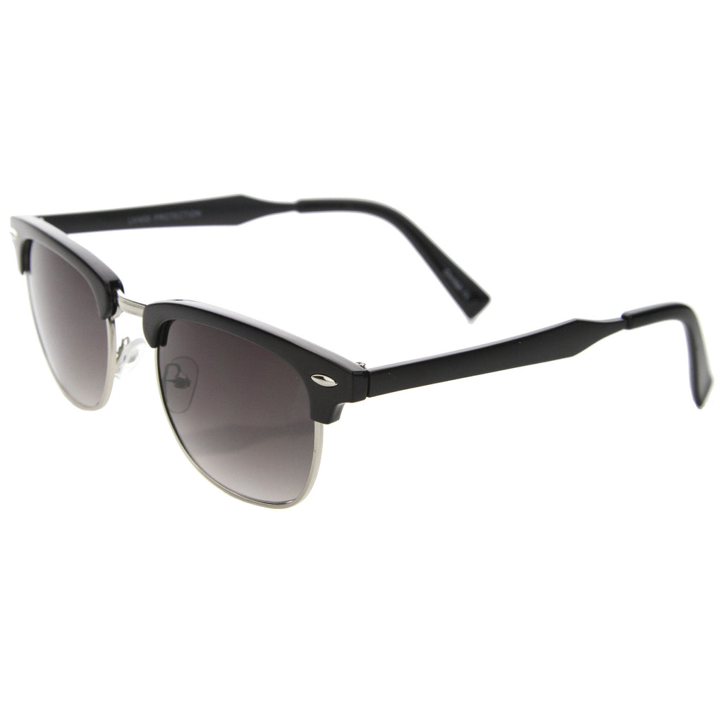 Vintage Half Frame Horned Rim Sunglasses A024