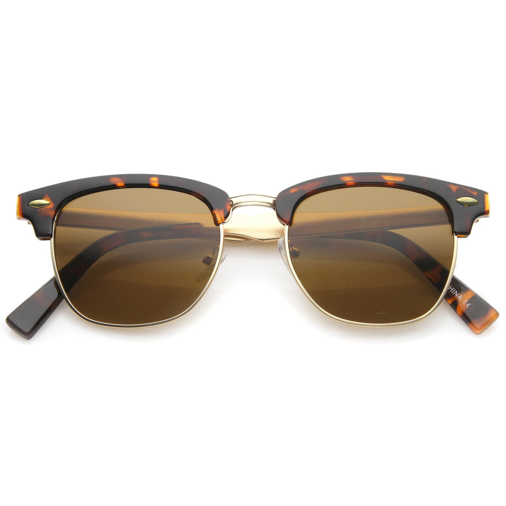 Vintage Half Frame Horned Rim Sunglasses A024