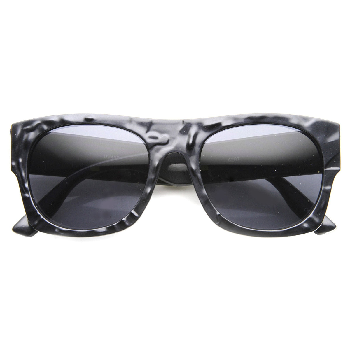 Unique Flat Top Textured Sunglasses 9865