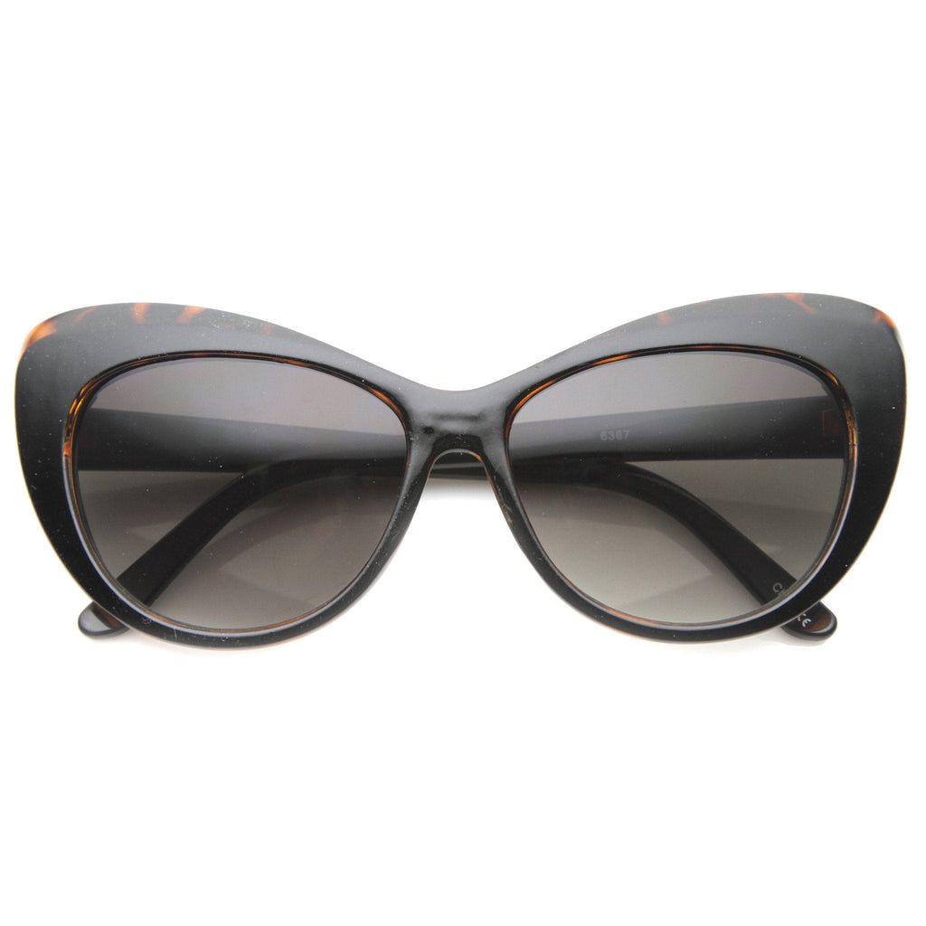 Women's 1950's Retro Oversize Cat Eye Sunglasses 9858