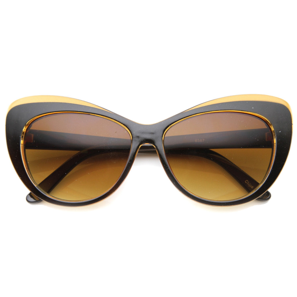 Women's 1950's Retro Oversize Cat Eye Sunglasses 9858