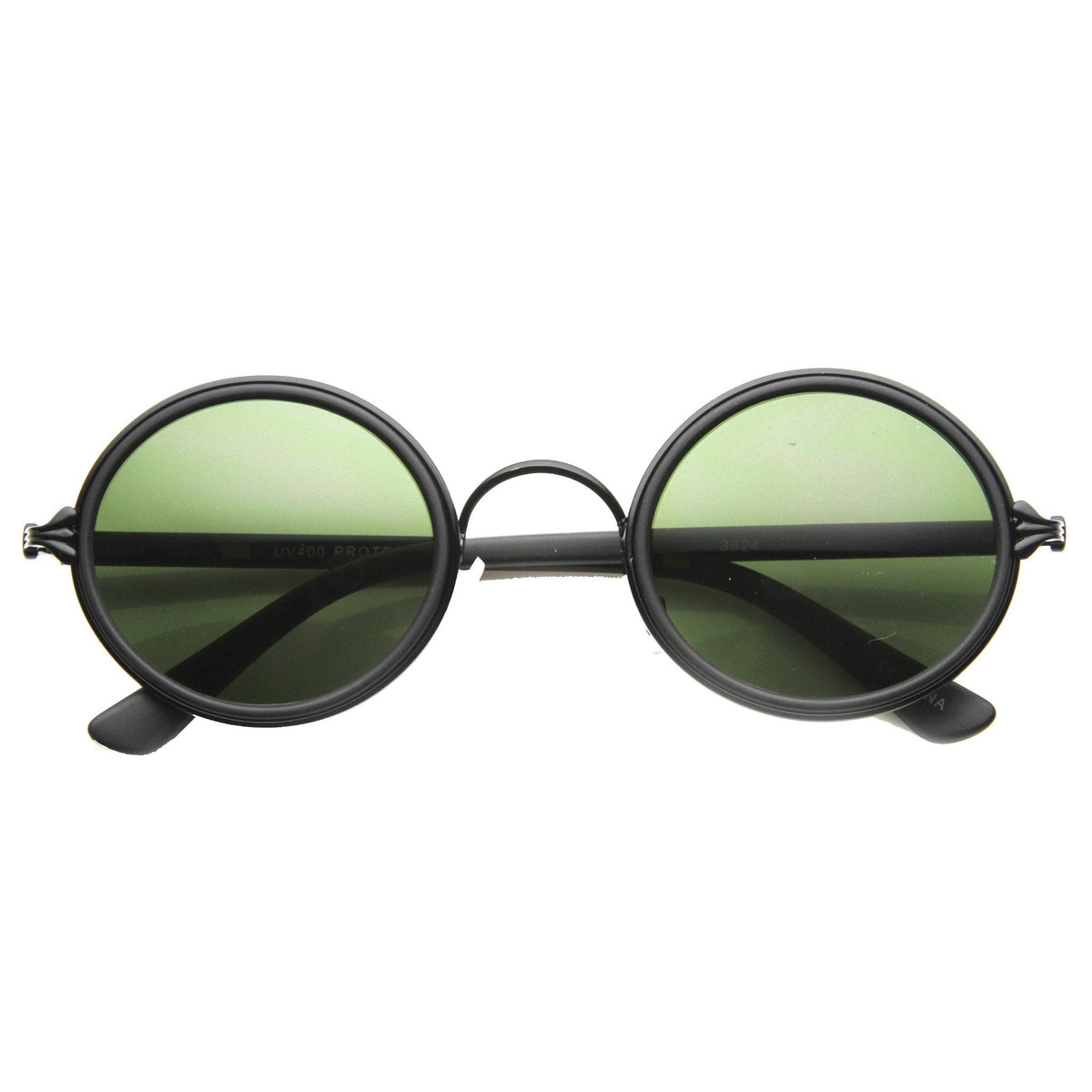 Vintage Dapper Round Ornate Sunglasses 9867