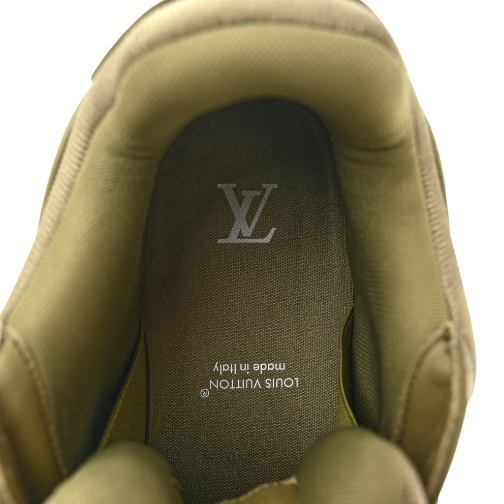 Damoflage Mens LV Trainer Maxi Sneakers 9.5 Green