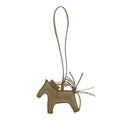 Milo Lambskin Grigri Rodeo Horse Bag Charm PM Beige Marfa