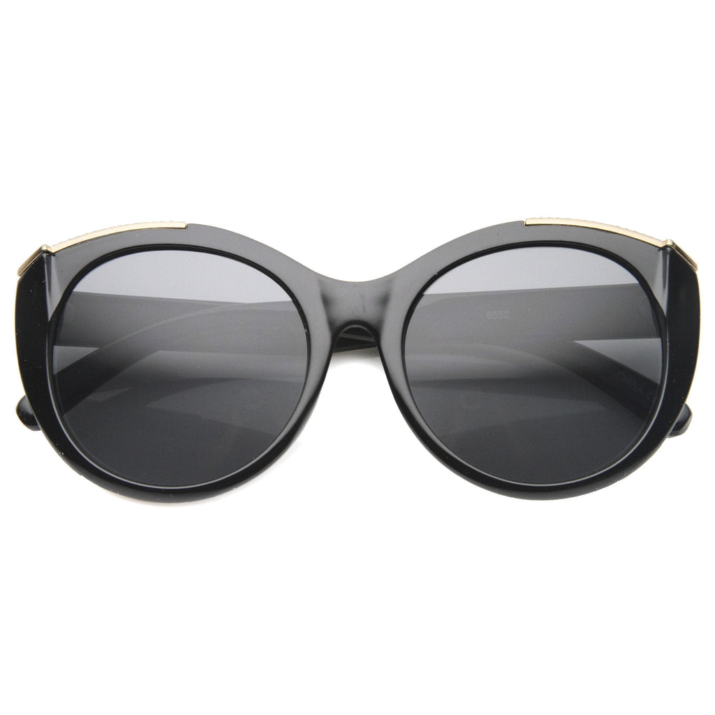 Women's Retro Oversize Cat Eye Gradient Lens Sunglasses A009