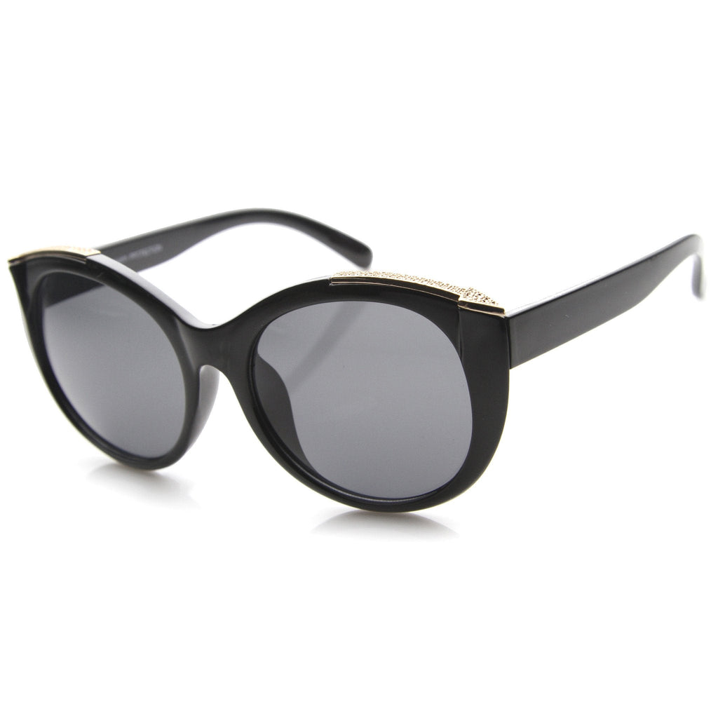Women's Retro Oversize Cat Eye Gradient Lens Sunglasses A009