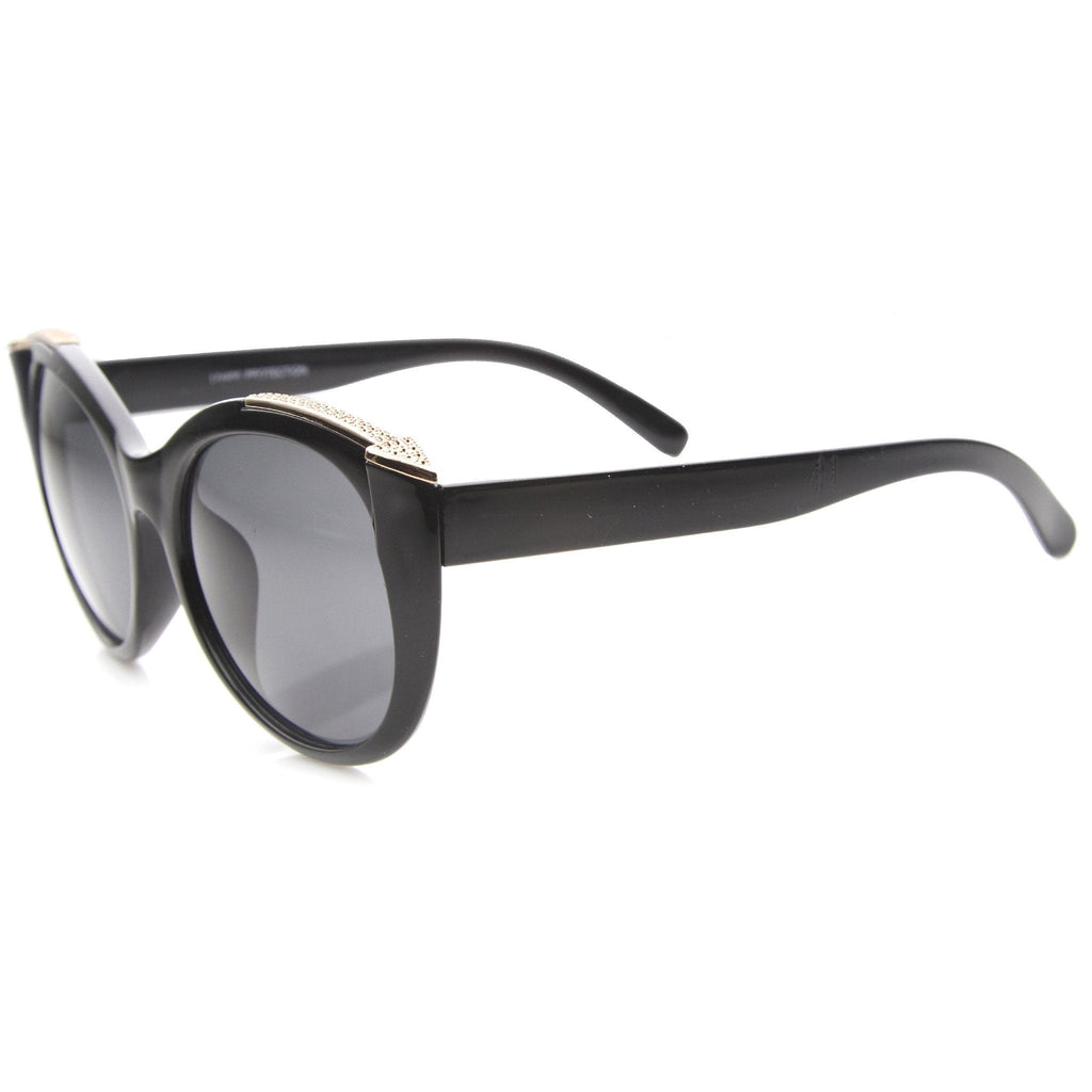 Women's Retro Oversize Cat Eye Gradient Lens Sunglasses A009