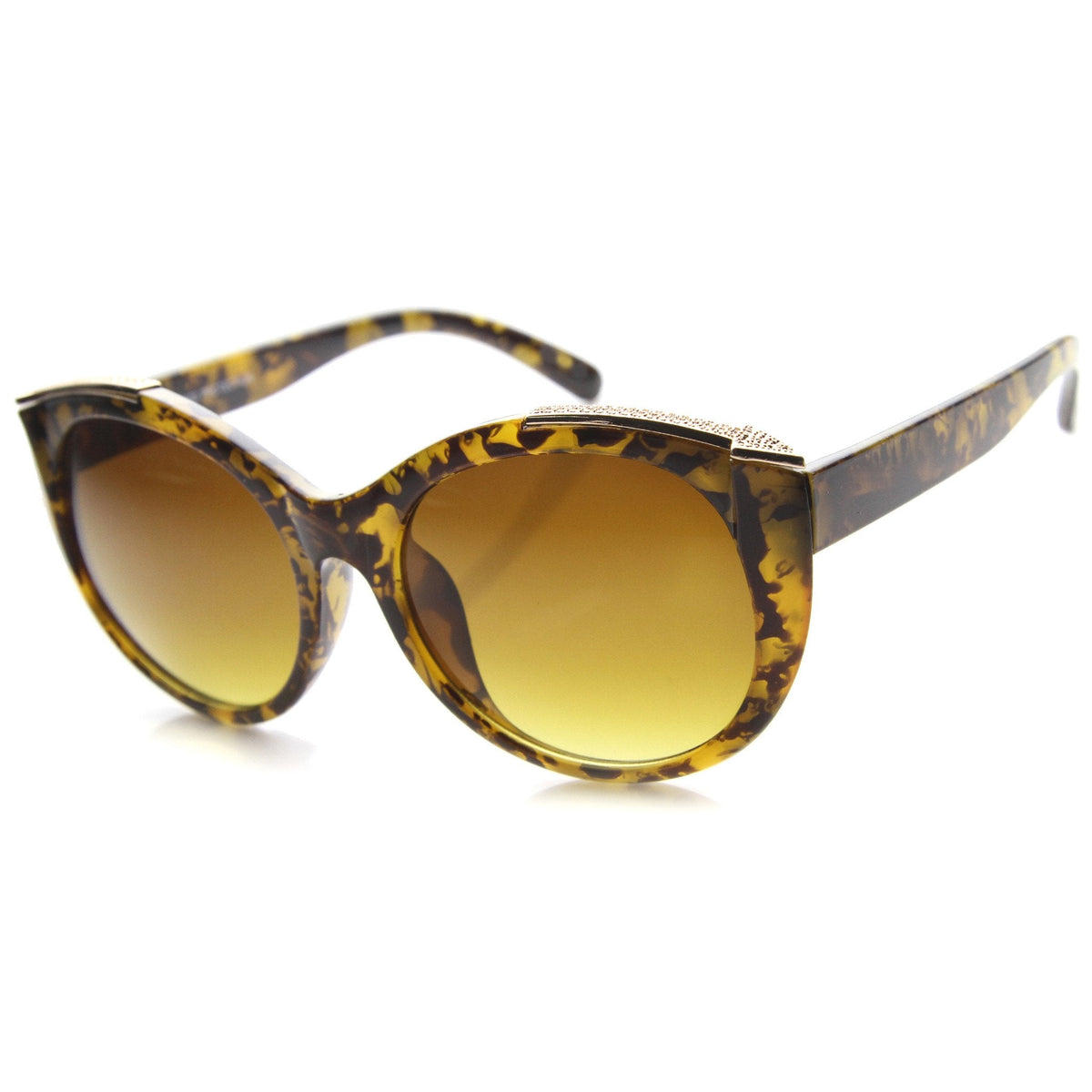 Women's Retro Oversize Cat Eye Gradient Lens Sunglasses A009
