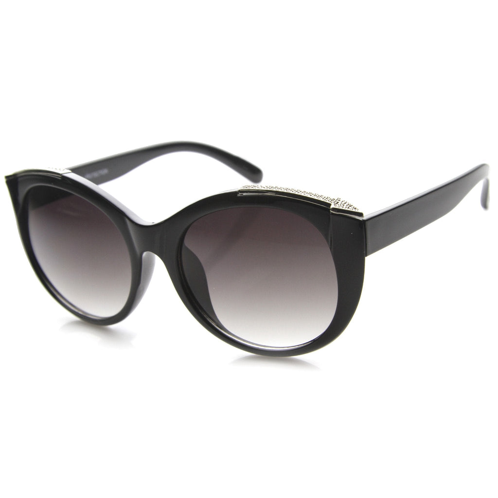 Women's Retro Oversize Cat Eye Gradient Lens Sunglasses A009