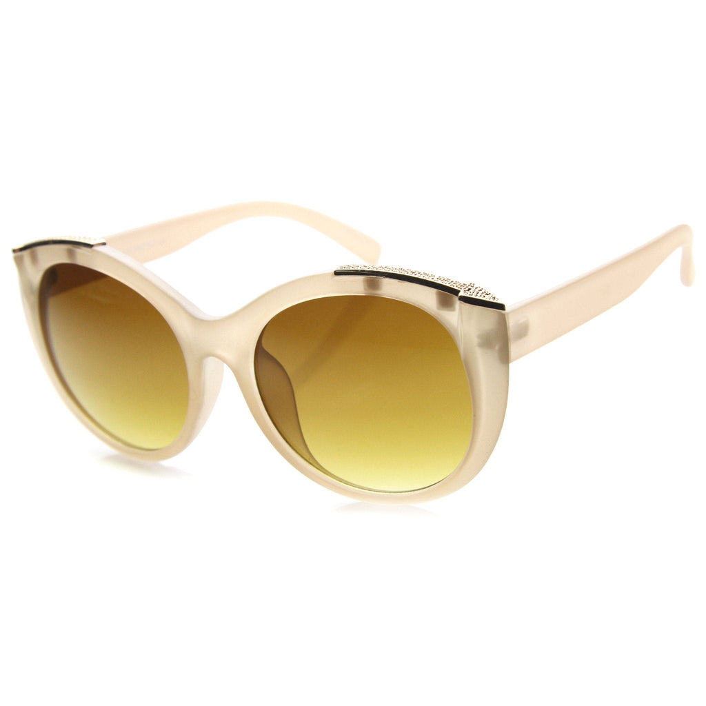 Women's Retro Oversize Cat Eye Gradient Lens Sunglasses A009