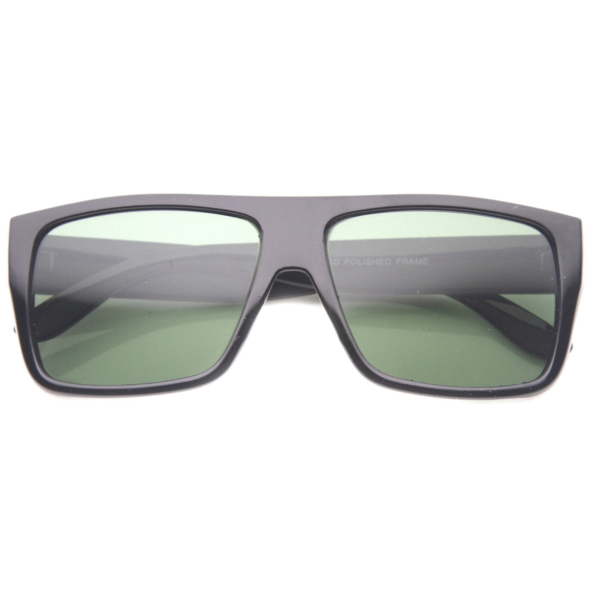 Retro Streetwear Rectangle Flat Top Block Sunglasses 9928