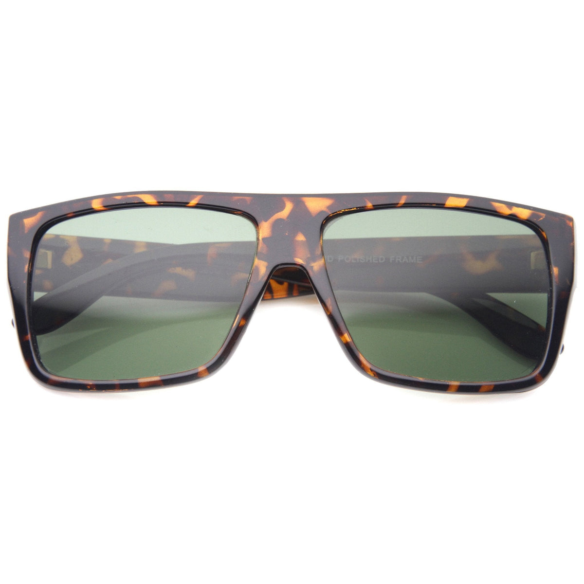 Retro Streetwear Rectangle Flat Top Block Sunglasses 9928