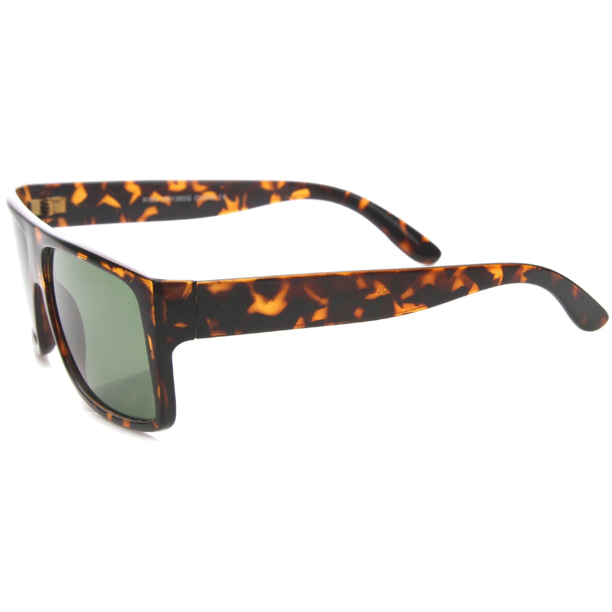 Retro Streetwear Rectangle Flat Top Block Sunglasses 9928