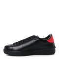 Calfskin Mens Rockstud VLTN Open Sneakers 41 Black Red